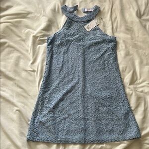 Blue Lace Juniors Dress